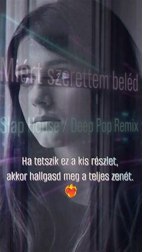 Miért szerettem beléd? | Slap House / Deep Pop Remix #sunoai #music #ai #remix