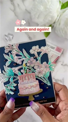 Interactive Light-Up Birthday Card | Pear Blossom Press #crafting