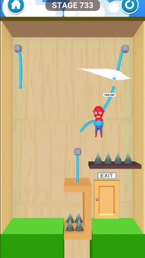 😱Rescue cut game play | Save tha man | #gaming #viral #games #funny #shorts