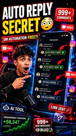 Instagram Auto Reply Secret Tool 😳🔥#shorts #youtubeshorts #facts #ai #aitools