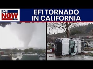 Rare EF1 tornado flips cars, causes damage in California | LiveNOW from FOX