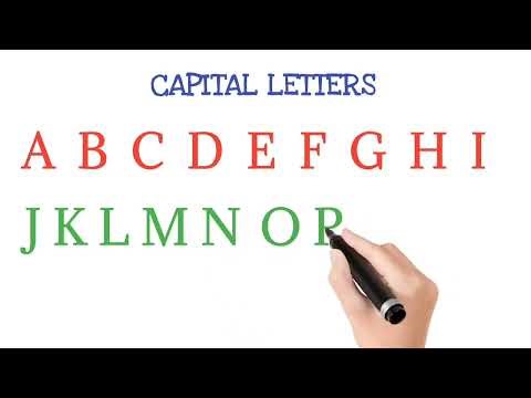 Capital letters from A to Z