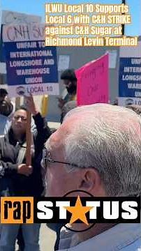 Unfair conditions strike with Local 6 Crockett with C&H Sugar Local 6 & Local 10 #ILWU