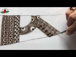 embellishment 17: embellishment with lines for intricate bridal mehendi