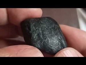 Scratch test for Carbonado Black Diamond Meteorite part 1 #carbonadodiamond #meteor (unclassified)