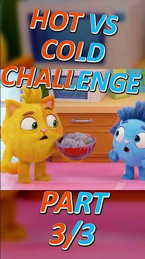 Hot vs cold challenge 🔥❄️ PART 3 🐨 Kids songs and nursery rhymes #forkids #learning #preschool