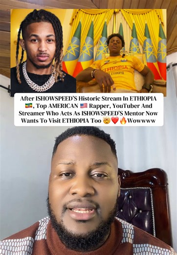 After ISHOWSPEED’S Historic Stream In ETHIOPIA 🇪🇹, Top AMERICAN 🇺🇸 Rapper, YouTuber And Streamer Who Acts As ISHOWSPEED’S Mentor Now Wants To Visit ETHIOPIA Too 🤯❤️🔥Wowwww #ishowspeed #ddg #ethiopian_tik_tok #ethiopian_tik_tok🇪🇹🇪🇹🇪🇹🇪🇹 #ethiopia