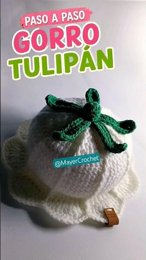 Gorrito Tulipán en Relieve 🌷 Crochet para Niña | Tulip Relief Hat 🌷 Crochet for Girls