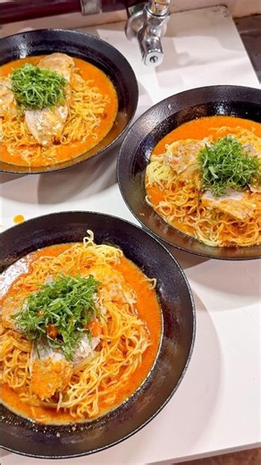 Japanese chilled tantan ramen! with ultra-thin curly noodles and spicy sesame sauce