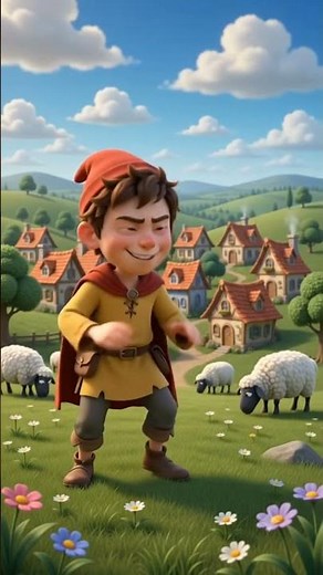 The Boy Who Cried Wolf 🐺 Animated Story for Kids #TheBoyWhoCriedWolf #MoralStoriesForKids