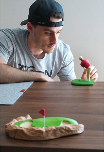 I designed desktop golf! . #3dprinting #homeoffice #golf | Golf