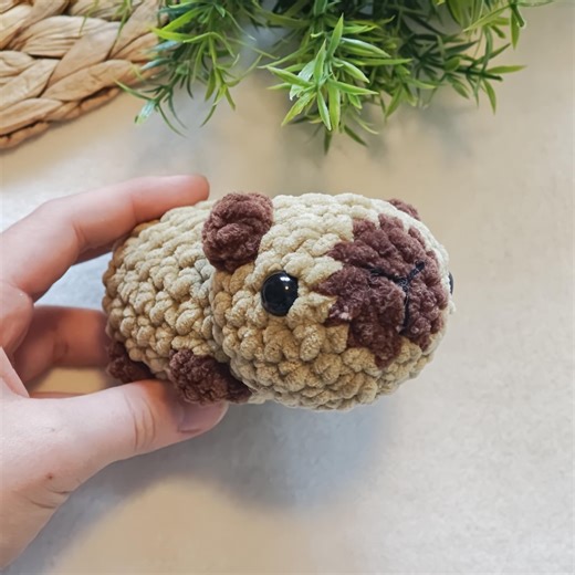 Crocheted Capybara - Mini Cuddly Capybara - Amigurumi Capybara - Etsy