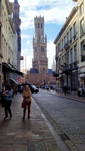 The Iconic Belfry of Bruges 🇧🇪 | Belgium’s Historic Tower#europe#travel#shorts#history