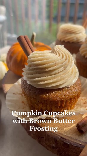 Fall Baking Favorite: Pumpkin Cupcakes with Brown Butter Frosting Recipe