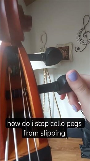 how to stop cello pegs from slipping #cello #pegs #fyp #help #viral #orchestra