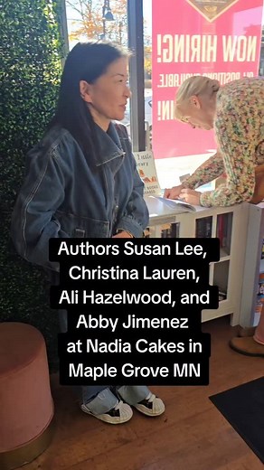 60K views · 2.8K reactions | What a fun day @nadiacakescupcakes with @alihazelwood @christinalauren @susanleewrites @_maya_jimenez_ ❤️❤️❤️ | Abby Jimenez | Facebook
