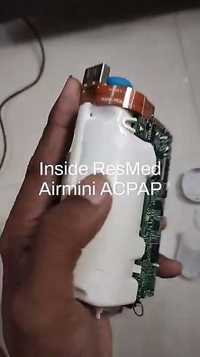 Inside ResMed AirMini Auto set cpap