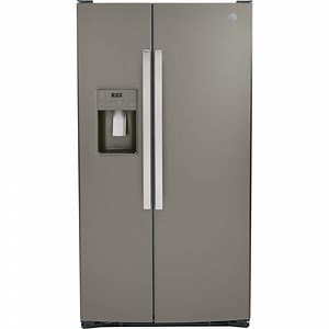 Reviews for GE 25.3 cu. ft. Side-by-Side Refrigerator in Slate, Standard Depth | Pg 4 - The Home Depot