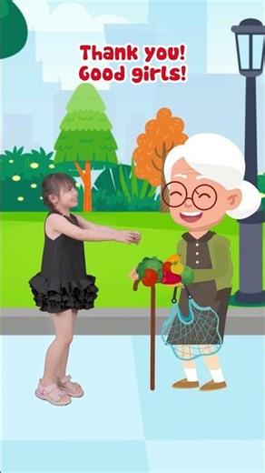 Kids Learn English with Cartoons: Don't Forget to Say Thank You! Be Polite, kids! #shorts #kids