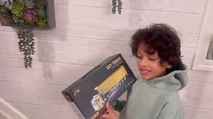 RC Dump Truck with Trailer - 14" 1:48 Mini Semi Truck Toy with 2 Rechargeable Batteries, Remote Control Car Construction Vehicles with Lights, Engineering Tractor Toy for 3 4 5 Years Kids Boys Girls