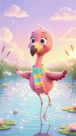 Flamingo Dance Party 🦩 | Kids Runway Song #youtubereels #youtubekids #nurseryrhymes