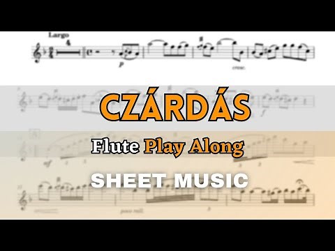 Monti - Czardas | Flute Play Along (Sheet Music/Score)