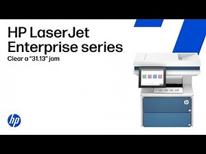 Clear a “31.13” paper jam | HP LaserJet Enterprise printer series