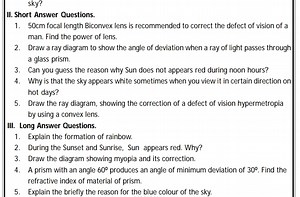 Short Answer QuestionsA 50 cm focal length biconvex lens is r... | Filo