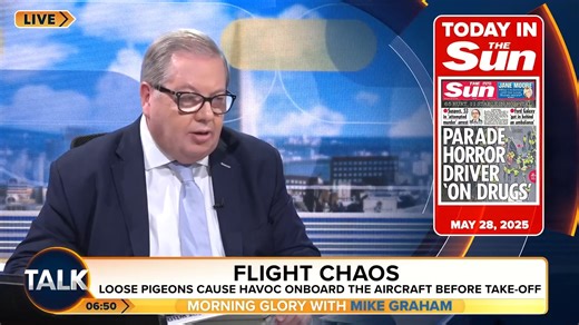 A flight taking off from Minneapolis was delayed from take-off after two pigeons were found inside the plane. | TalkTVUK