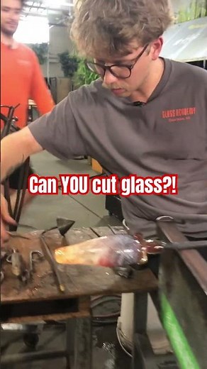 Glass blowing- YES you can cut glass! 🔥🔥🔥