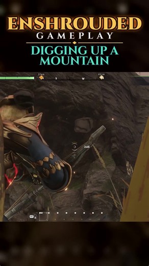 Digging Up a Mountain With Explosive Arrows | Enshrouded Gameplay