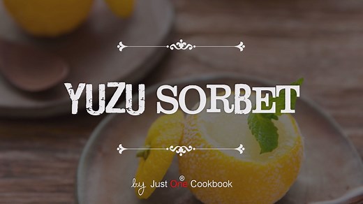 Yuzu is used in Japanese cuisine especially in the fall/winter, when it’s in season. With a unique, tart citrus flavor, Yuzu Sorbet makes a irresistibly tasty dessert that refreshes the palate after your meal. RECIPE ▶️ justonecookbook.com/yuzu-sorbet/ | Just One Cookbook