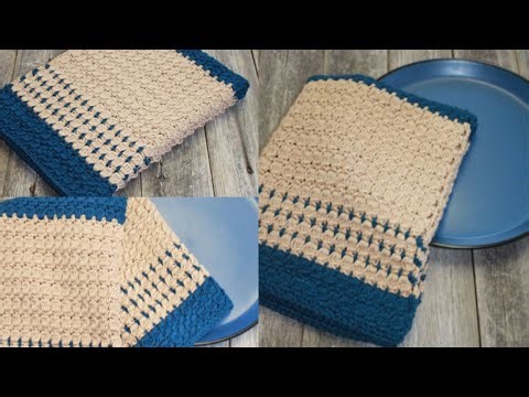 Easy Tea Towel Pattern Cotton Free Crochet Kitchen Pattern Coboo Yarn