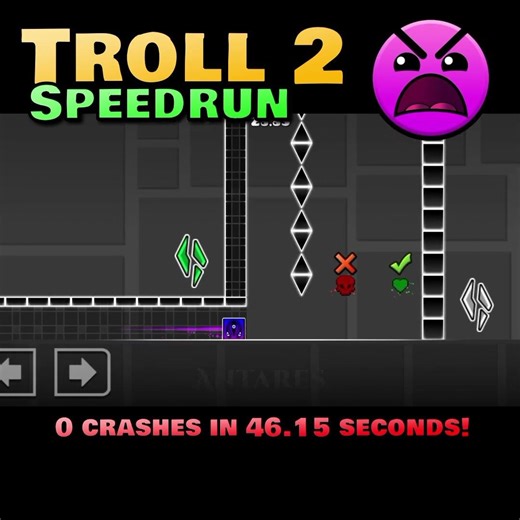 Troll Platformer Geometry Dash Level #geometrydash #gdupdate #gaming