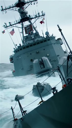 Warship vs. Monster Waves #Navy