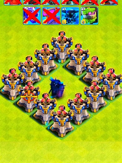 Multi-Archer Tower VS Max High Dps Troops #creatorsearchinsights #coc #clashofclans