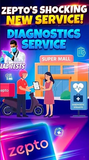Zepto Diagnostics launches service🔥Lab Test Blood Test at Home Online #zepto #labtest #shorts