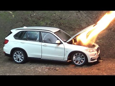 Model BMW X5 Engine Blows || Car Catches Fire