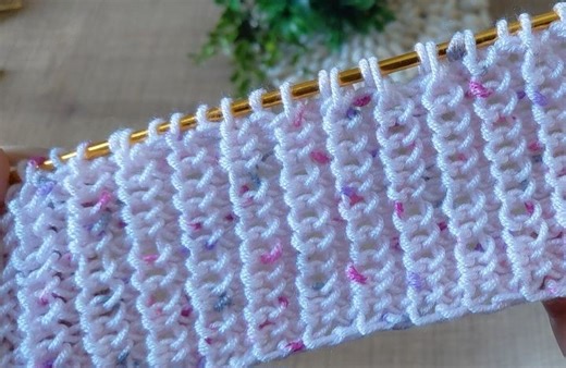 You won't believe your eyes! A beautiful and easy two-needle knitting pattern. #knitting-Özlem | Knitting & Crochet World