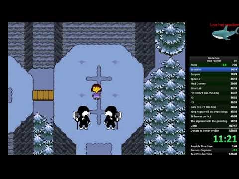 Undertale True Pacifist speedrun in 1:27:39