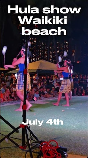 USA 🇺🇸 Havajská Hula Show 🌺 | Waikiki Hawaii Experience July 4th Independence Day