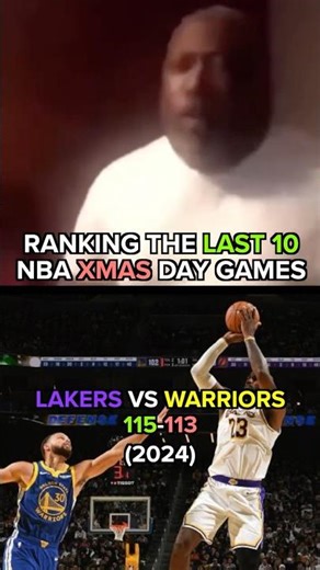 RANKING NBA CHRISTMAS GAMES #nba #basketball #lakers #warriors