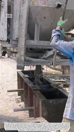 Concrete Barrier Production Process Clean Fast Precise Manufacturing