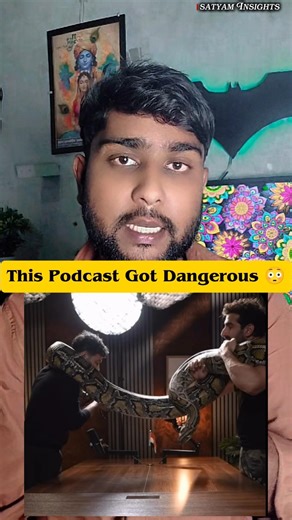 Shamani Invites a Python on Podcast?! 😱🐍 #viral #trending #rajshamani