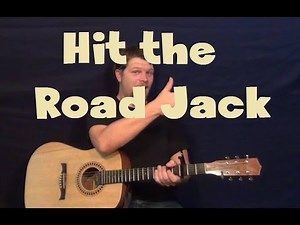 Hit The Road Jack (Ray Charles) Easy Guitar Lesson Strum Chord How to Play Tutorial