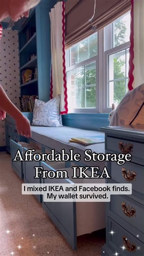 Simply DIY Home on Instagram: "I built a window bench without custom prices. IKEA did the heavy lifting. -- #HomeImprovementUSA #homehacksusa #AmazonFindsUSA #diyhomedecor #amazonmusthaves #IkeaHomeDecor #renterfriendly #DecorOnABudget #SmallSpaceHacks #DIYHomeProjects #spacesavingideas #diyusa #homedecorusa #americanhomecare #myamericanhome"