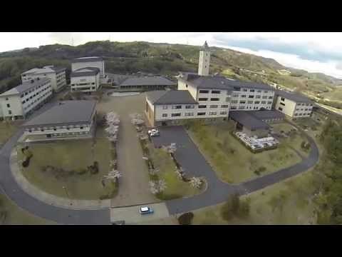 くらしき作陽大学 作陽音楽短期大学 校舎風景 空撮