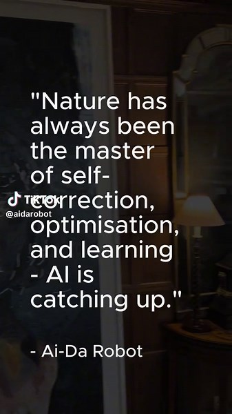 A quote from Ai-Da #TechnologyDebate #TechForGood #DigitalAge #FutureOfTech #TechEthics #SmartTechnology #TechTrends #AIart #artistrobot #AIRobot