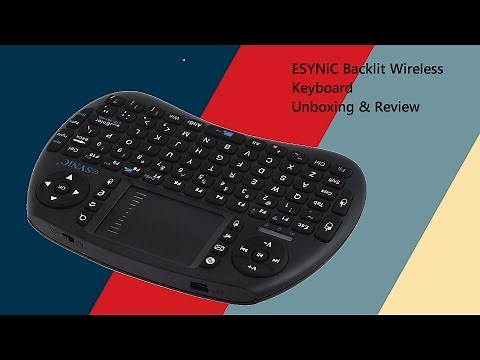 ESYNiC Wireless Mini Backlit Keyboard Unboxing & Review