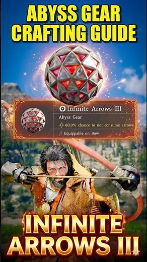 STOP Grinding! Craft ANY Tier 3 Infinite Arrows Instantly😱 | #shorts #crimsondesert